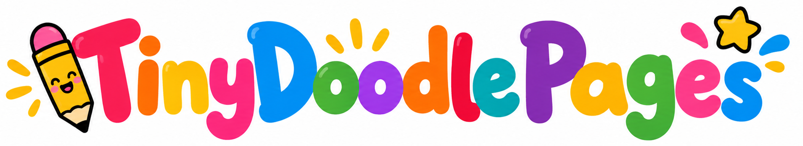 TinyDoodlePages Colorful Logo
